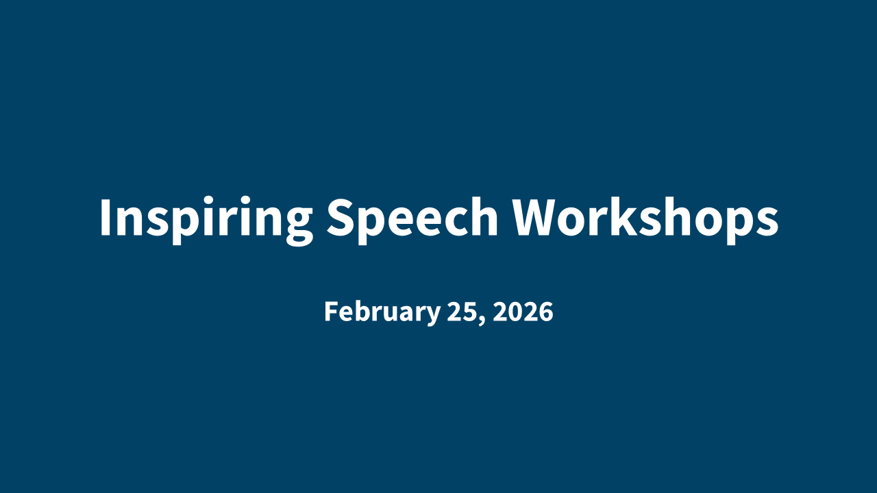 Inspiring Speech Workshops